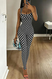 Polka Dot Slim Fit Jumpsuit