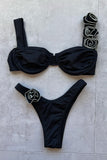 Floral Strap Two-Piece Bikini Set