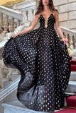 Elegant Polka Dot Casual Dress