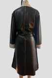 Belted Faux Shearling-Lined Coat