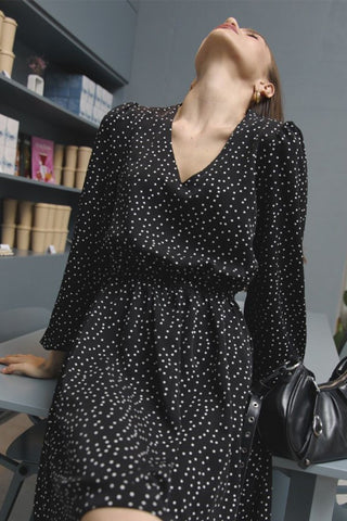 Polka Dot Casual Dress
