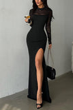Elegant Long-Sleeve Casual Dress