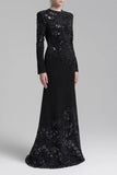 Elegant Lace Overlay Evening Gown