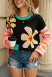 Floral Patterned Sweater