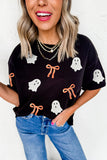 Ghost Patched Halloween Graphic Tee