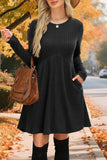 Ribbed Knit Casual Dress
