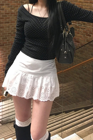 Polka Dot Long Sleeve Top