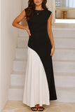 Asymmetrical Casual Maxi Dress