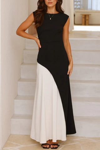 Asymmetrical Casual Maxi Dress
