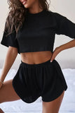 Striped Casual Two-Piece Set