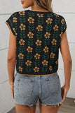 Sleeveless Floral Crop Top