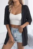 Open-Front Knit Cardigan
