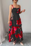 Tiered Maxi Dress with Ruffle Detail