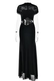 Elegant Cutout Evening Gown