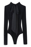 Elegant Lace High-Neck Bodysuit