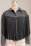 Fringe Denim Jacket