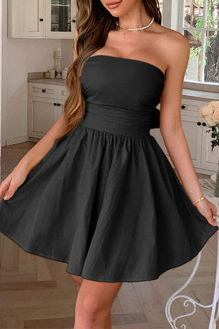 Strapless Casual A-Line Dress