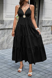 Elegant Tiered Midi Dress