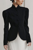 Elegant Button-Front Blazer