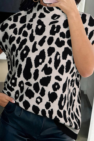 Chic Animal Print Sweater