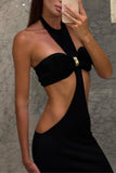 Elegant Cut-Out Skirt Set