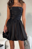 Strapless Bubble Skirt Dress
