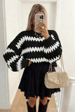 Chevron Patterned Cozy Sweater