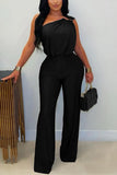 Elegant One-Shoulder Jumpsuit