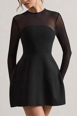 Elegant Mesh Evening Dress