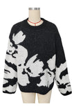 Floral Patterned Sweater