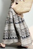 Patterned Maxi Skirt with Flowing Design