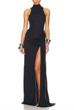 Elegant Draped Evening Gown