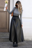 Elegant High-Waisted Maxi Skirt