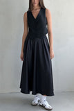Flowy High-waist A-line Skirt