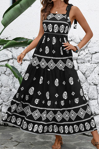 Boho Print Maxi Dress
