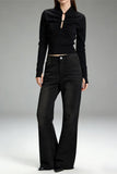 High-Waisted Flare Jeans
