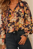 Floral V-Neck Blouse