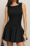 Sleeveless Flared Casual Dress