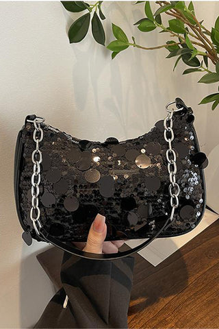 Chic Sequined Shoulder Bag