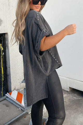 Studded Oversized T-Shirt