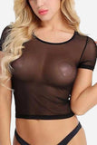 Chic Sheer Cropped Tank Top
