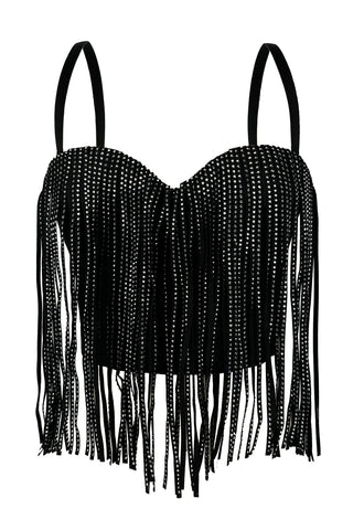 Fringe Embellished Tank Top