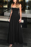 Elegant Ruched Long Casual Dress