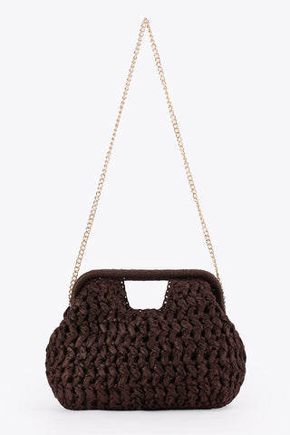 Chic Woven Chain Bag