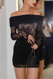Lace Off-Shoulder Night Out Dress