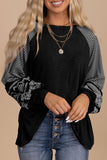 Striped Sleeve Casual Top