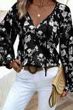 Floral Button-Up Blouse