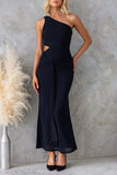 Asymmetric Cut-Out Maxi Dress