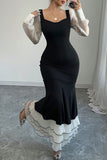 Elegant Layered Mermaid Dress