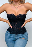 Strapless Lace Tank Top
